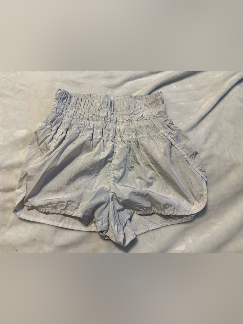 FP Movement by Free People white/silver High waisted Athletic Short